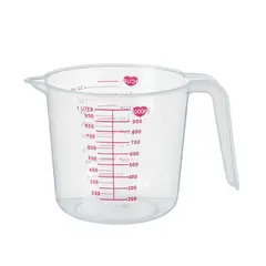 HOMESTAR - Jarra Medidora de Plástico Transparente - 1000 ml