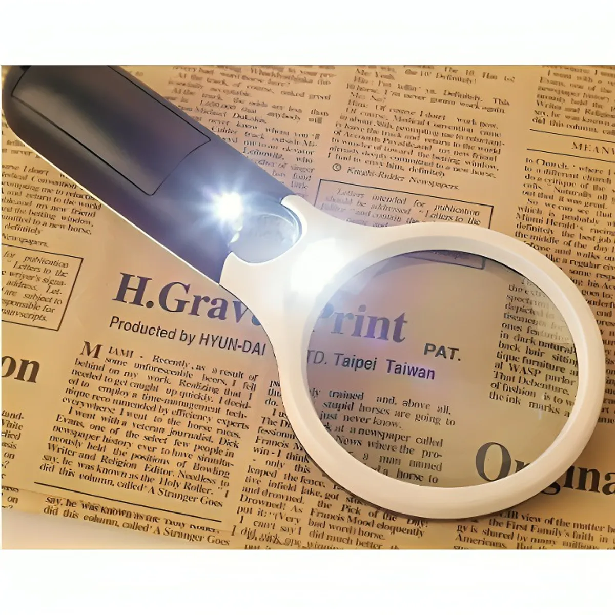 GENERICO - Lupa De Lectura Con Iluminación Led Con Luz Uv