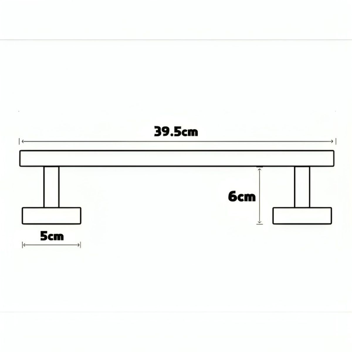 GENERICO - Barra Seguridad Para Discapacitados Abatible Acero Inox 60cm