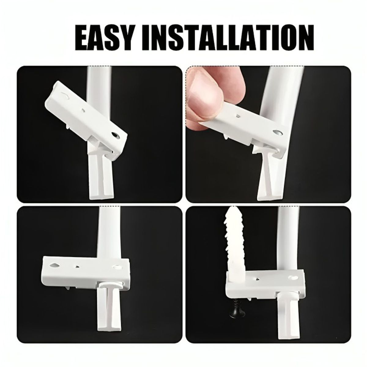 GENERICO - Riel Para Cortina De Techo Riel Flexible Soporte 3mts