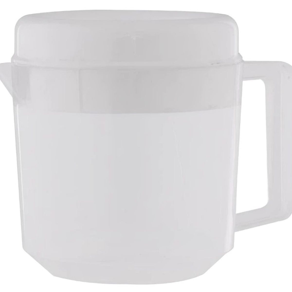 GENERICO - JARRA PLASTICA CON TAPA BLANCA  1500ML