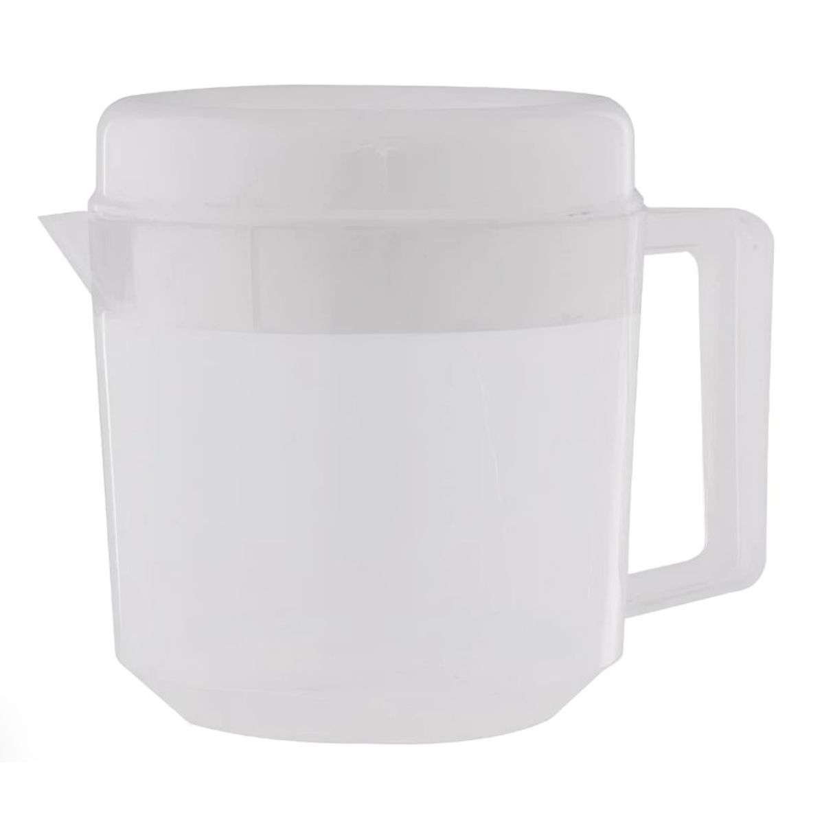 GENERICO - JARRA PLASTICA CON TAPA BLANCA  1500ML