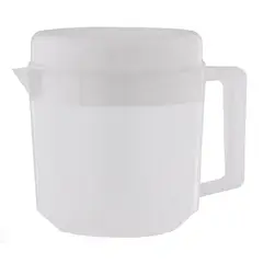 GENERICO - JARRA PLASTICA CON TAPA BLANCA 1500ML