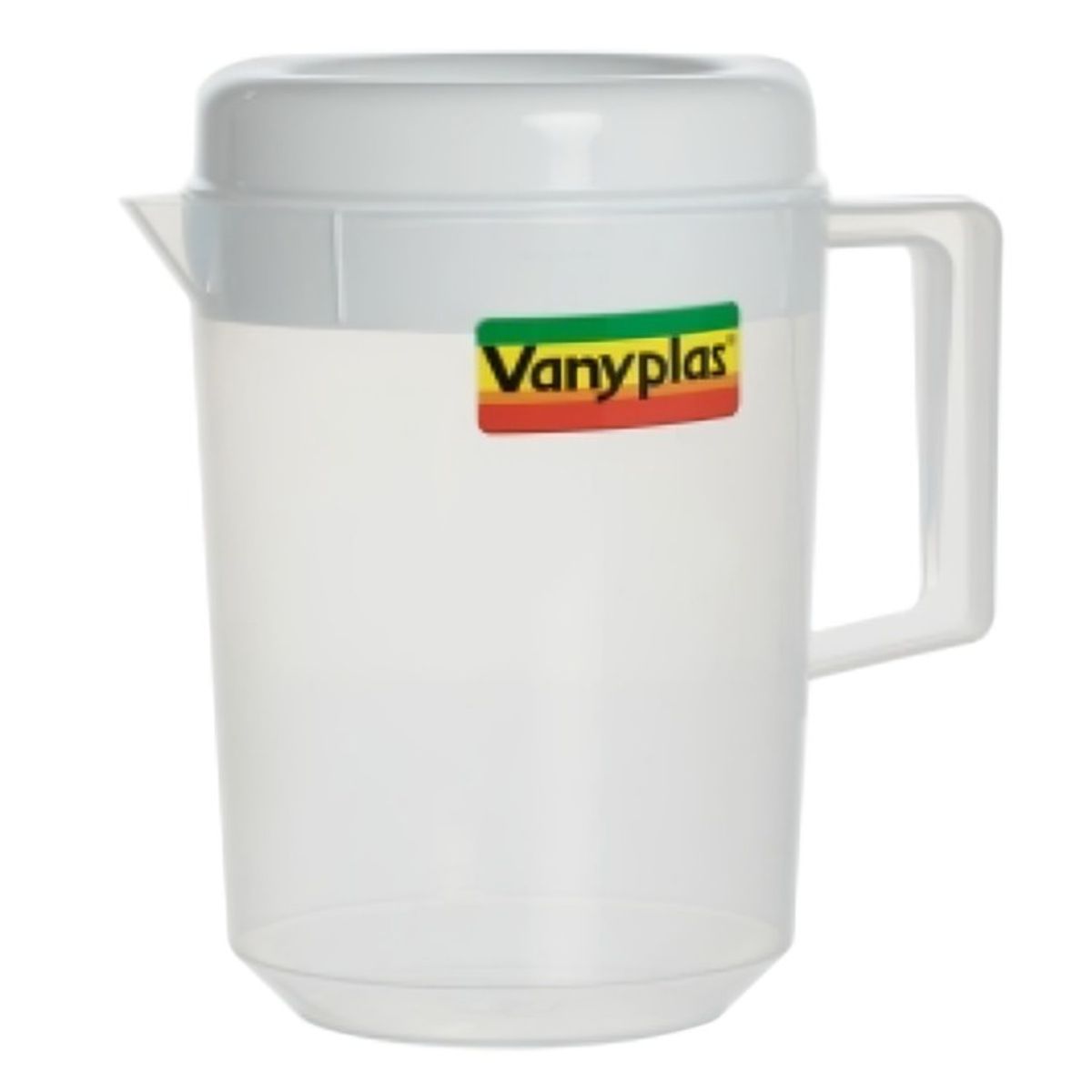 GENERICO - JARRA PLASTICA CON TAPA BLANCA  2500ML