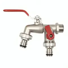 GENERICO - Llave De Jardín Con Doble Salida 12