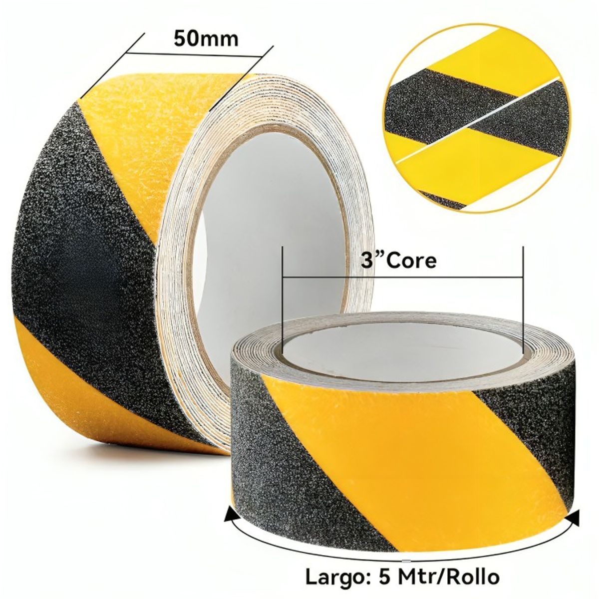 GENERICO - Cinta Seguridad Antideslizante 5 Metros