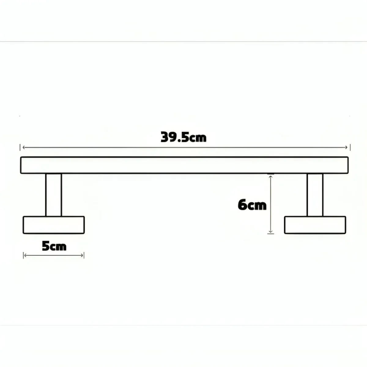 GENERICO - Barra Seguridad Para Discapacitados Abatible Acero Inox 60cm