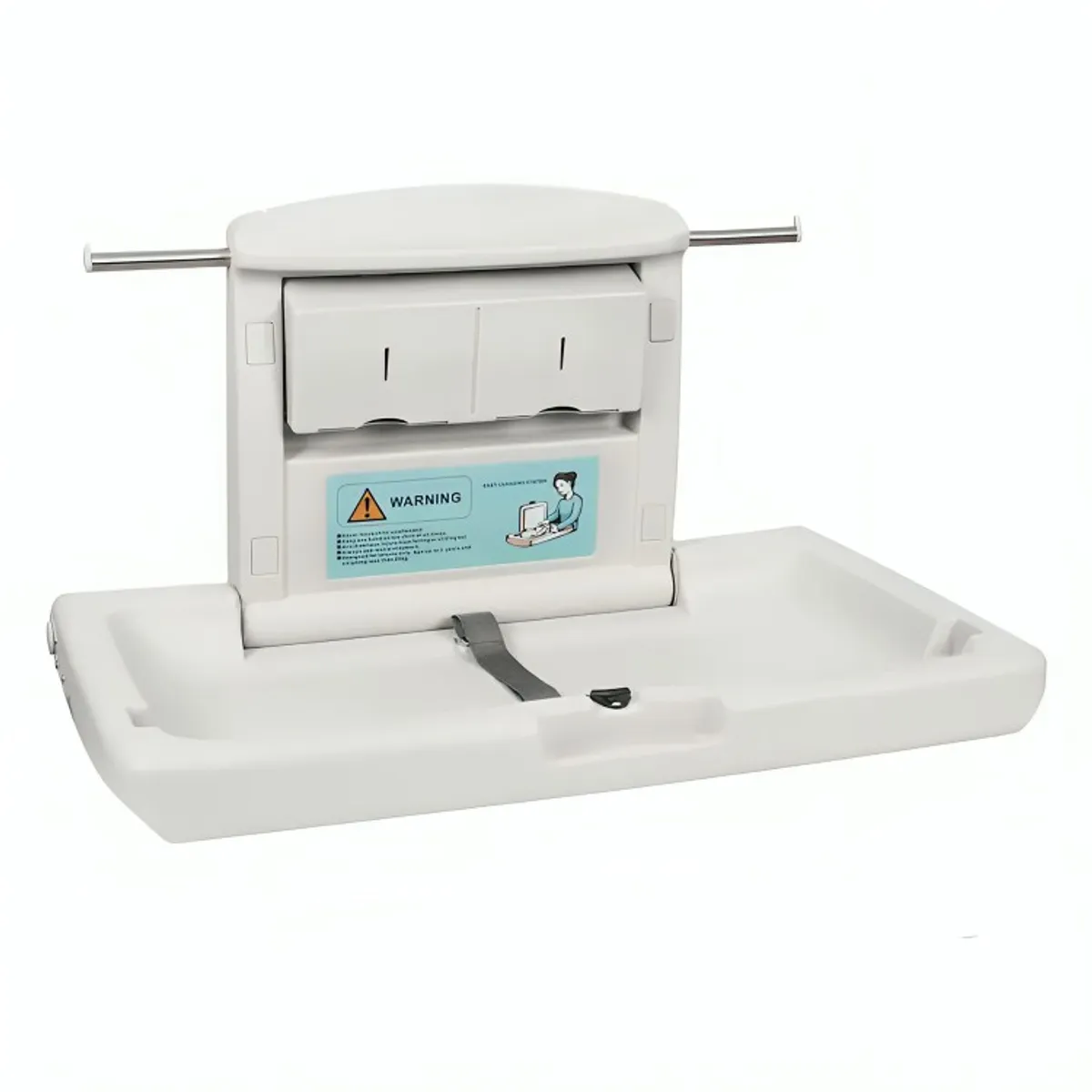 GENERICO - Mudador Cambiador Plegable Para Bebe Horizontal Baño Público