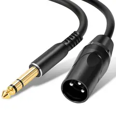 GENERICO - Cable Xlr Macho Plug Trs Balanceado Home Studio 3 Metros
