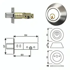 GENERICO - Cerradura chapa De Seguridad para Puertas