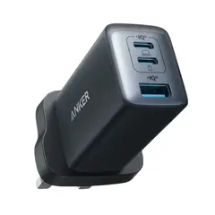 ANKER - 735 PowerPort III Cargador de 3 Puertos, 65W, Negro
