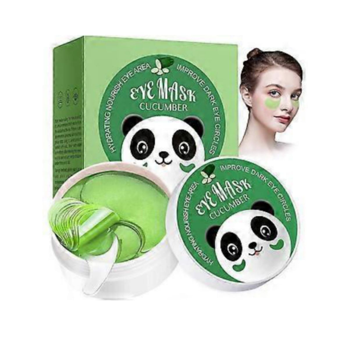 GENERICO - 60 Parches  Hidrogel Contorno Ojos de Pepino Hidratantes y Nutritivos  Adiós Ojeras