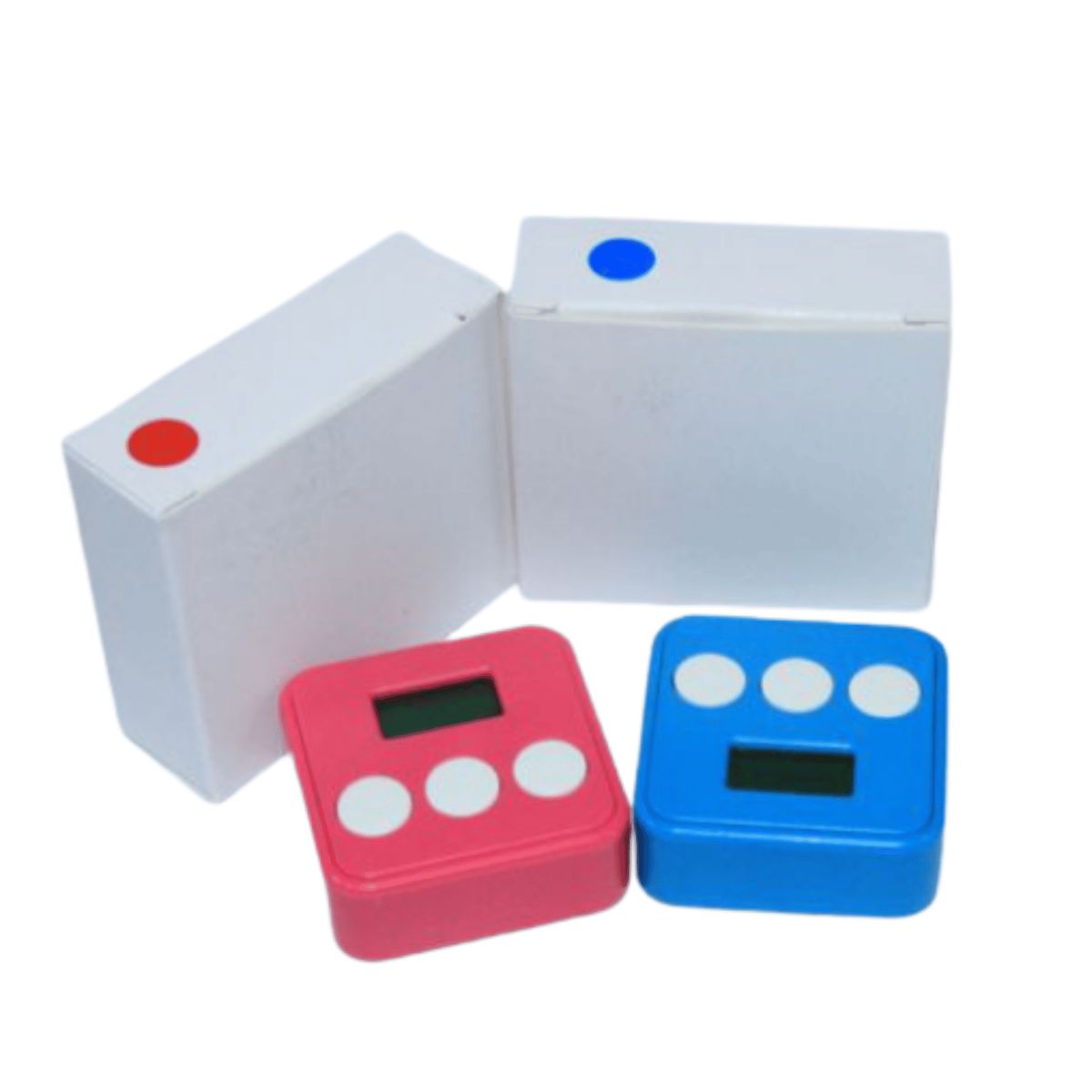 HOMESTAR - Temporizador de Cocina Digital Cubo - Rojo