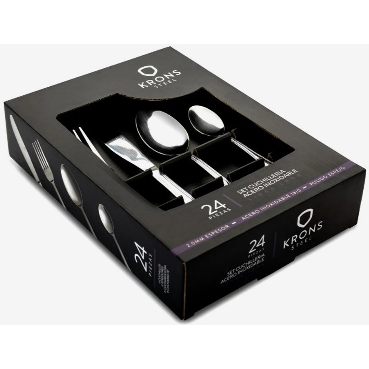 KRONS - JUEGO DE CUCHILLERIA 24 PIEZAS LUNA KRONS