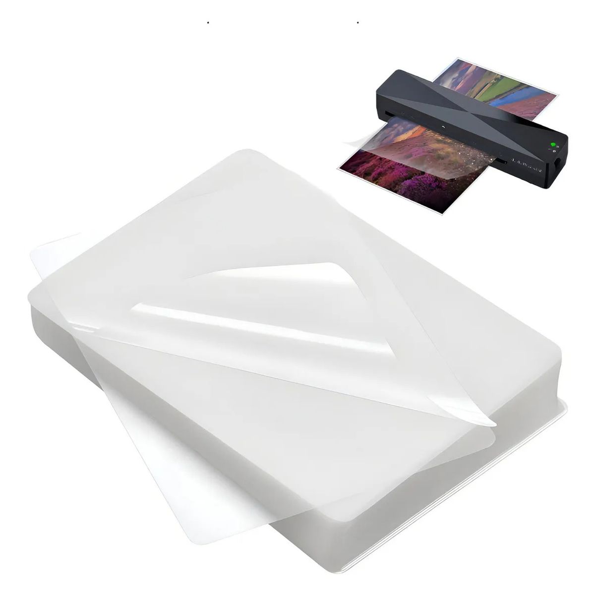 GENERICO - Pack 100 Láminas Micas Termolaminadora A4 Plastificadoras