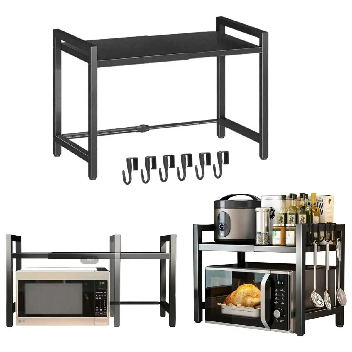 GENERICO - Estante Repisa Organizador Extensible Horno Microondas