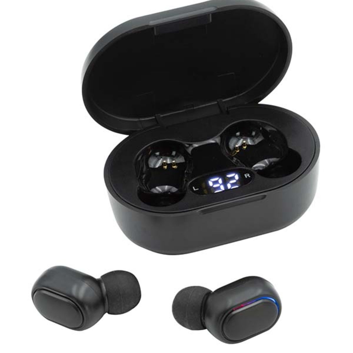 PHILCO - AUDÍFONOS TRUE WIRELESS CON DISPLAY DIGITAL TW5BK