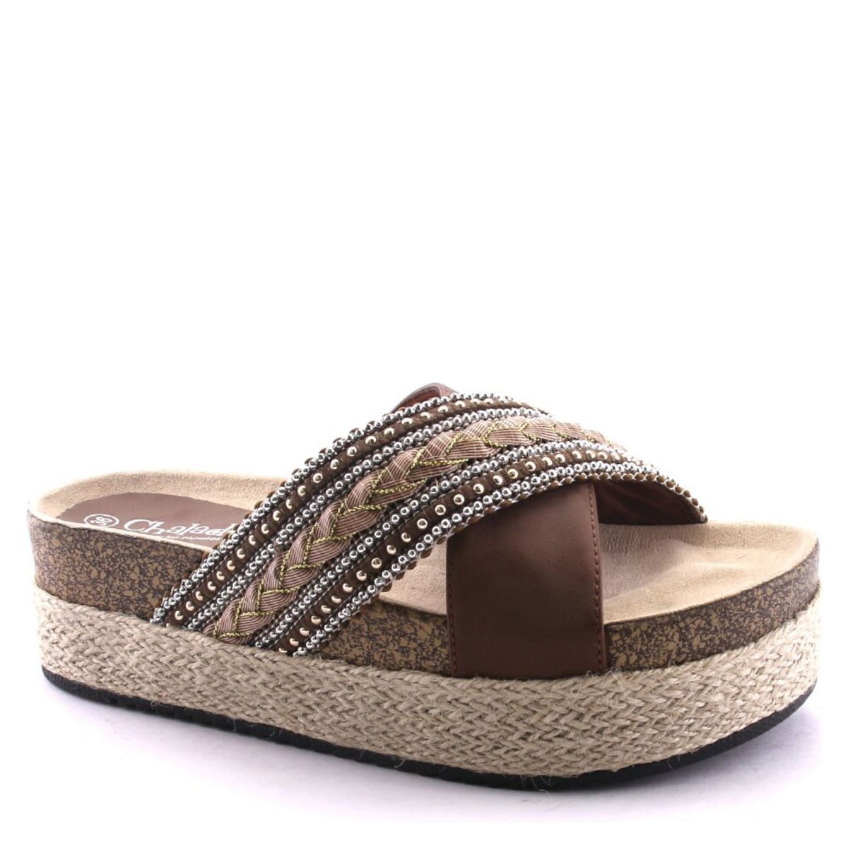 CHALADA - Sandalia Mujer Stork Café