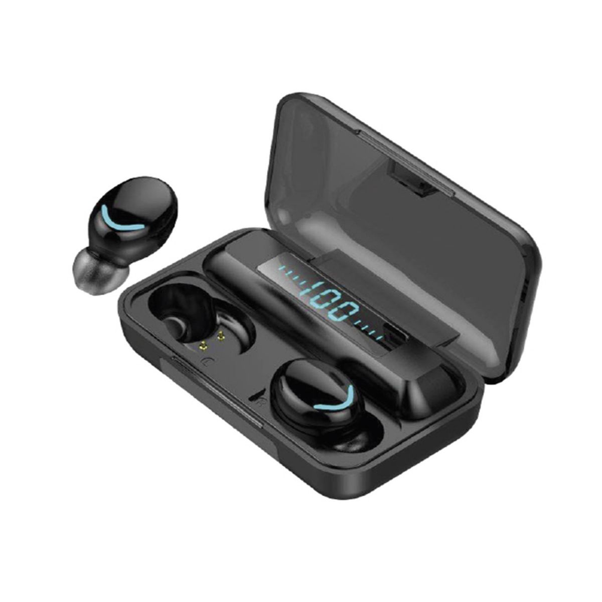 AUDIOPRO - AUDÍFONOS BT 5.0 MANOS LIBRES TOUCH POWER BANK AP02037BK