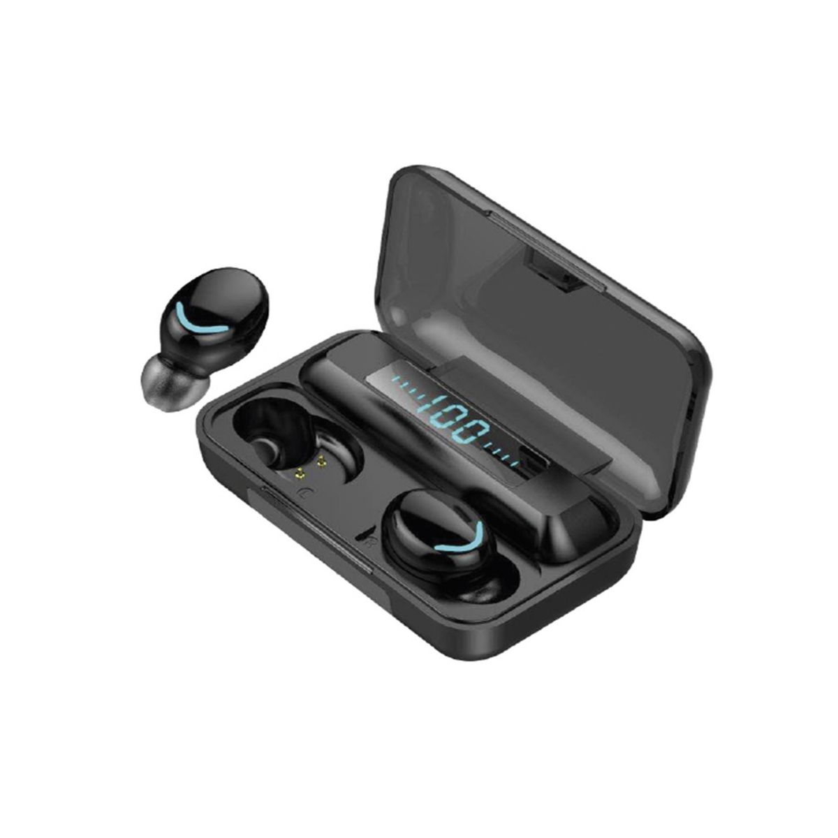 AUDIOPRO - AUDÍFONOS BT 5.0 MANOS LIBRES TOUCH POWER BANK AP02037BK