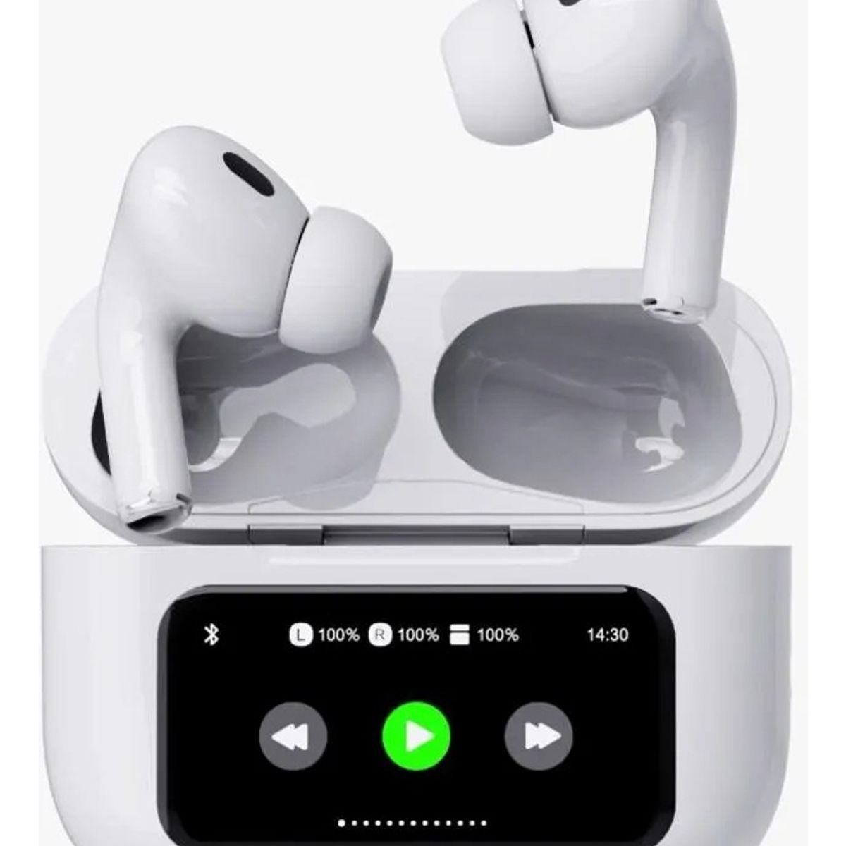 FIDDLER - AUDÍFONO BLUETOOTH TWS CON ANC PANTALLA TOUCH BLANCO FD-T9