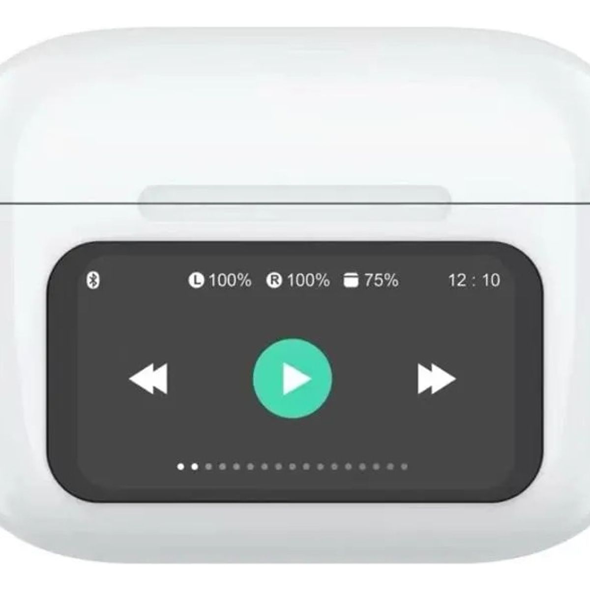 FIDDLER - AUDÍFONO BLUETOOTH TWS CON ANC PANTALLA TOUCH BLANCO FD-T9