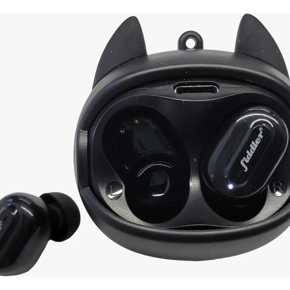 FIDDLER - AUDÍFONO BLUETOOTH SKULL ROLLING FACE NEGRO FD-G05DC