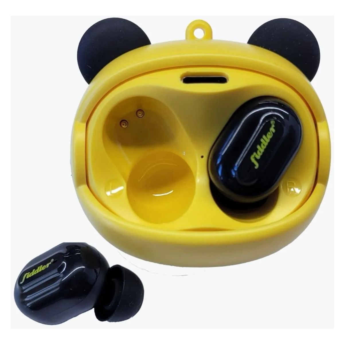 FIDDLER - AUDÍFONO BLUETOOTH ROLLING FACE EMOJI AMARILLO FD-G05DE