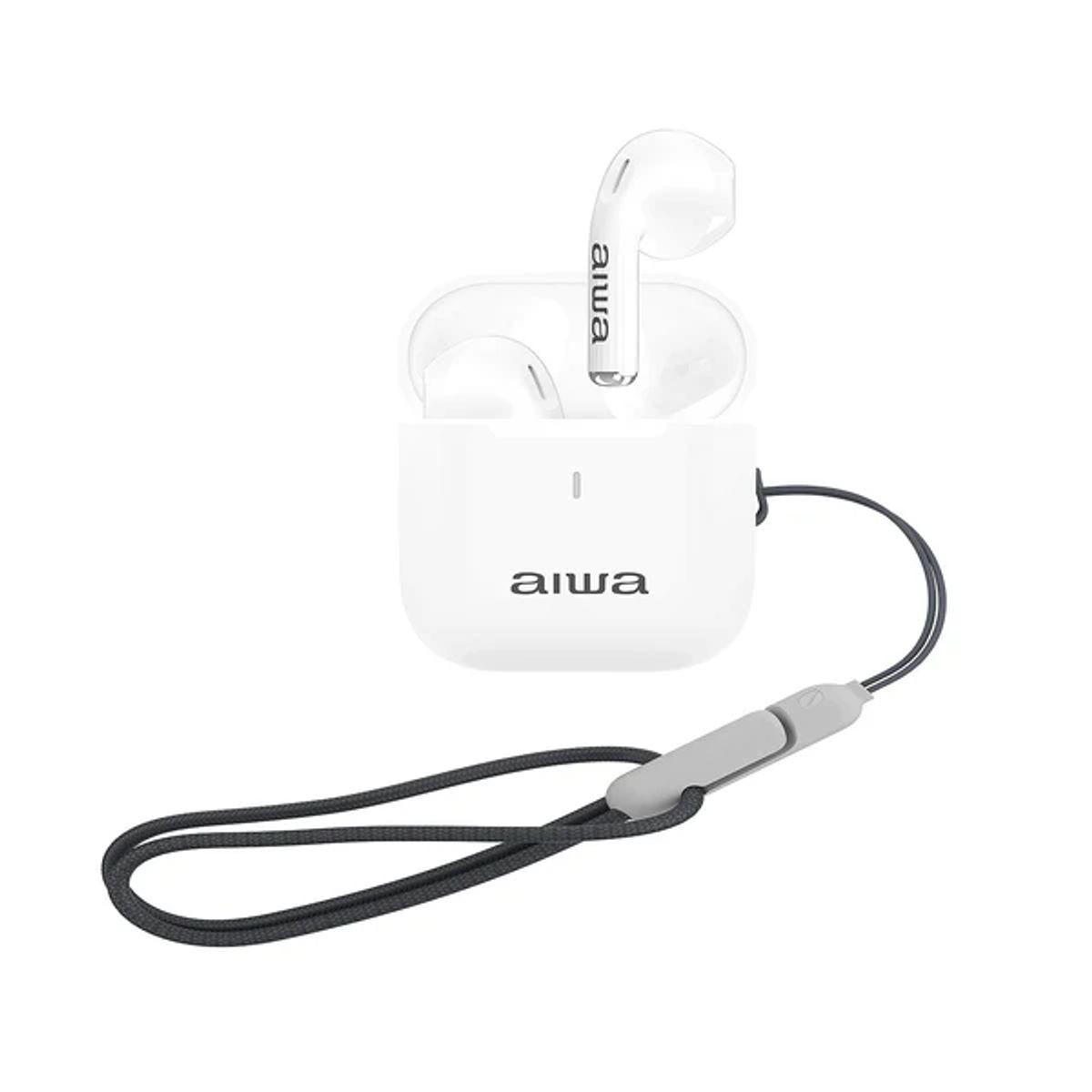 AIWA - AUDÍFONOS EARBUDS BLUETOOTH FUNCION TWS AWTWSG100W