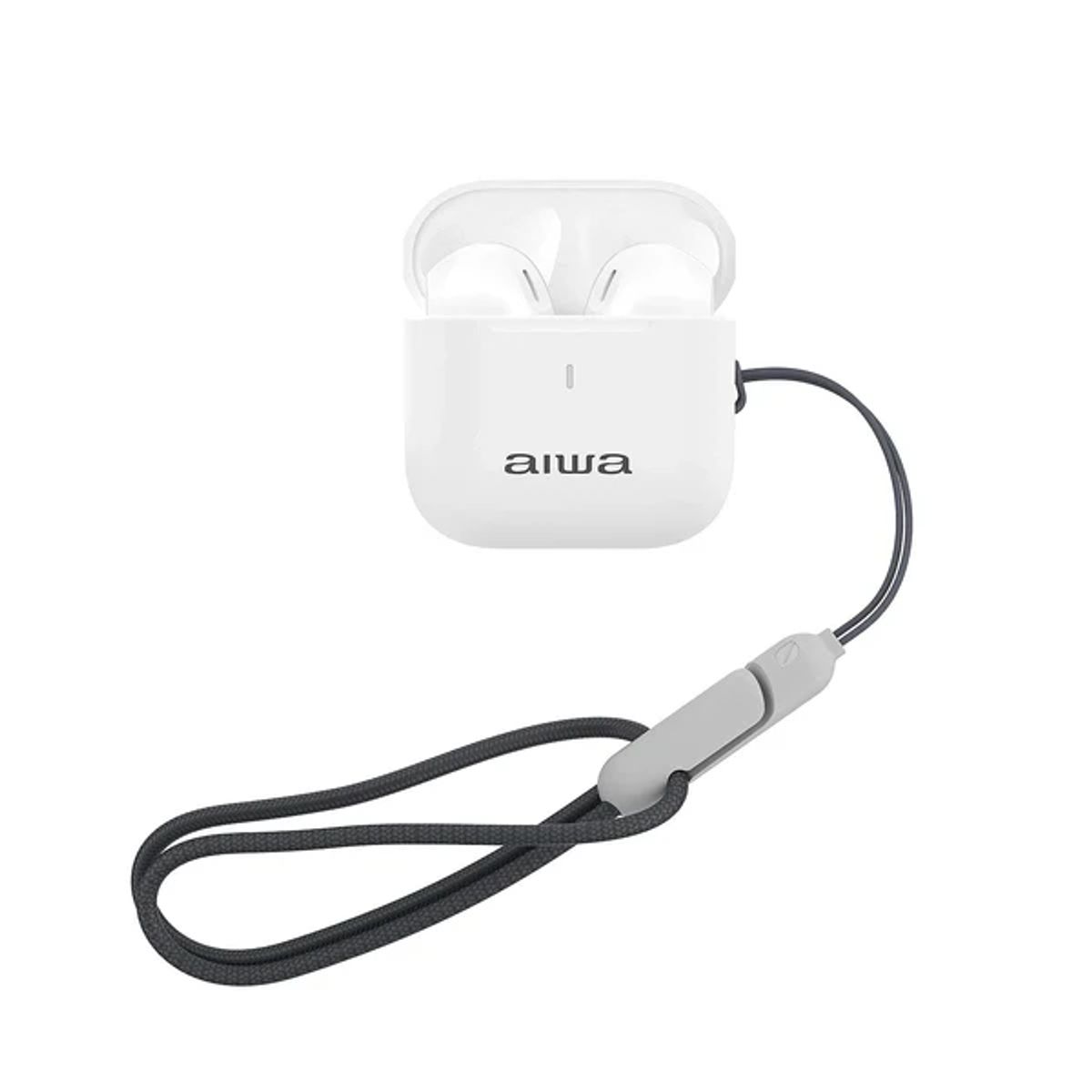 AIWA - AUDÍFONOS EARBUDS BLUETOOTH FUNCION TWS AWTWSG100W
