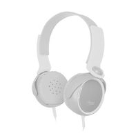 AUDÍFONOS EXTRABASS HEADPHONE C/MICRÓFONO GRIS/BLANCO 07743 Blanco