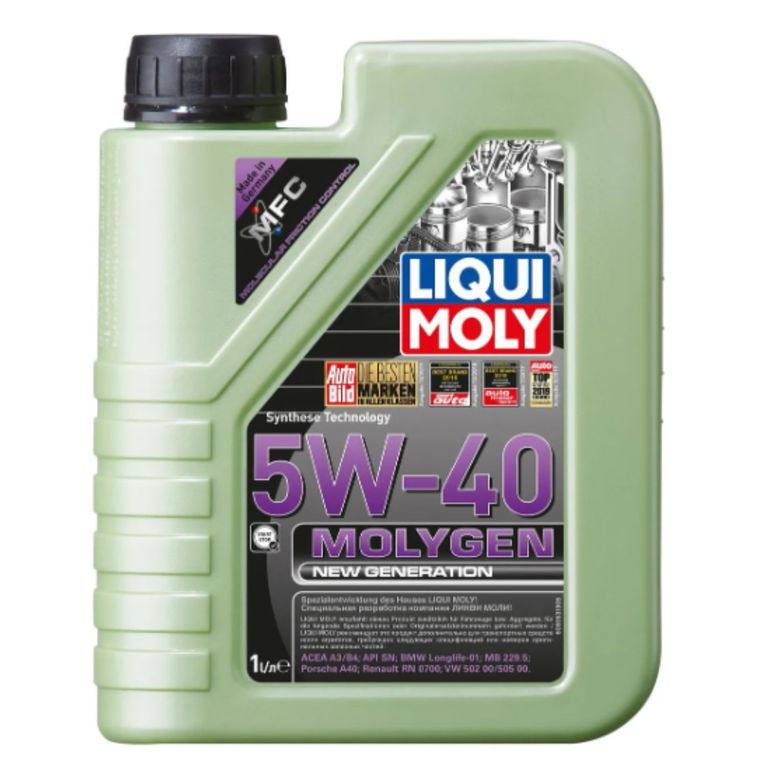 Aceite Motor Sintetico 5w40 Molygen 1 Lt.