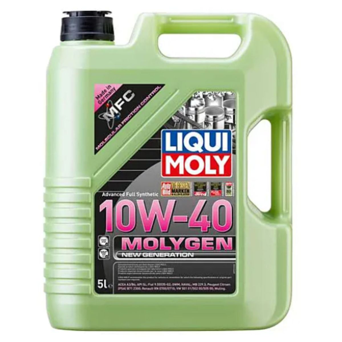 LIQUI MOLY - Lubricante Motor Molygen New Generation 10w40 Liqui Moly 5 L