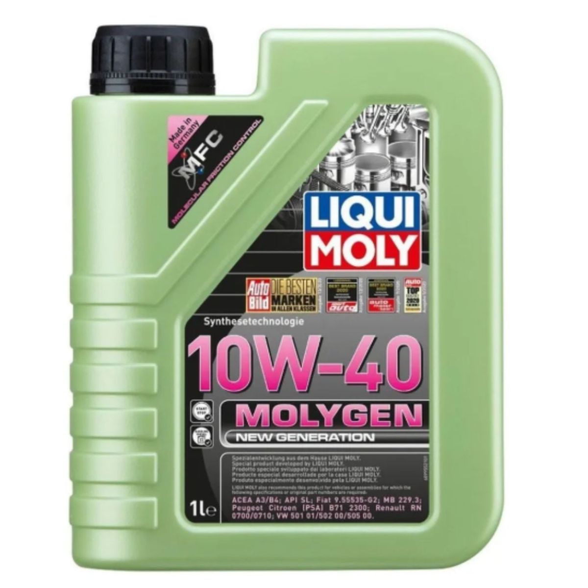 LIQUI MOLY - Lubricante Motor Molygen New Generation 10w40 Liqui Moly 1 Lt