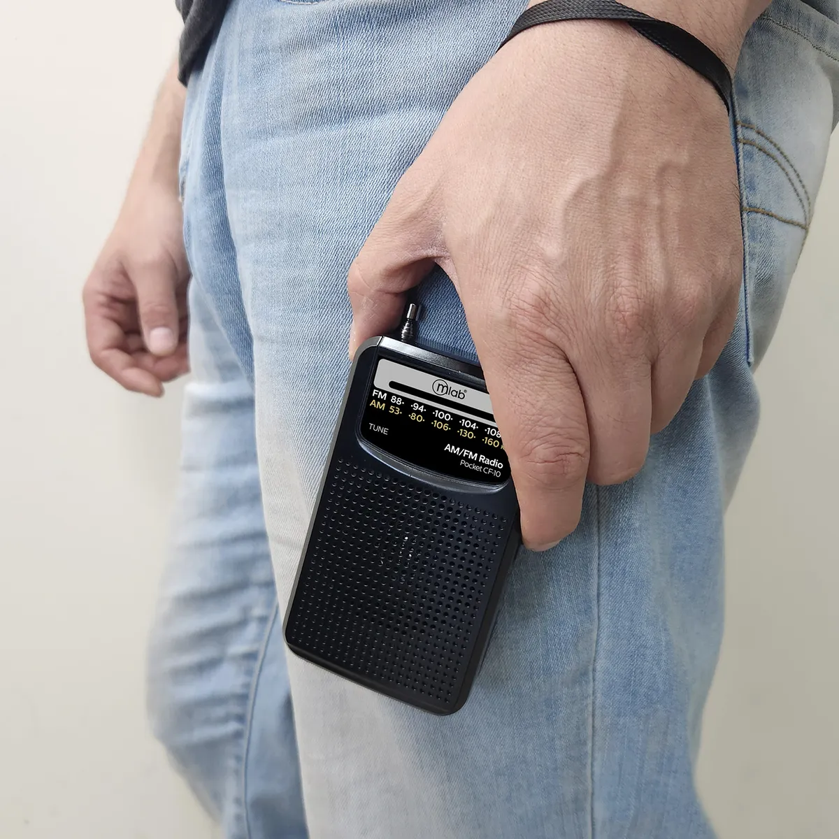 MLAB - RADIO PORTÁTIL RETRO POCKET CF-10 FM/AM NEGRO 09459