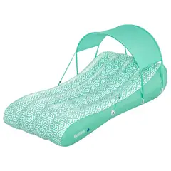BESTWAY - Flotador inflable 175x94x40 cm reposera sombra verde