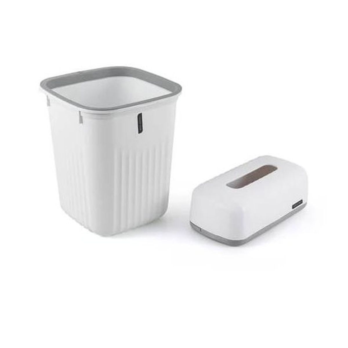 GENERICO - Juego Para Baño 6 Piezas Accesorio Bathroom Cuadrado Blanco