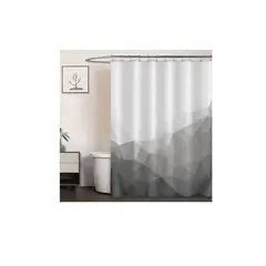 GENERICO - Cortina Ducha Baño 180x180 Elegante Gris