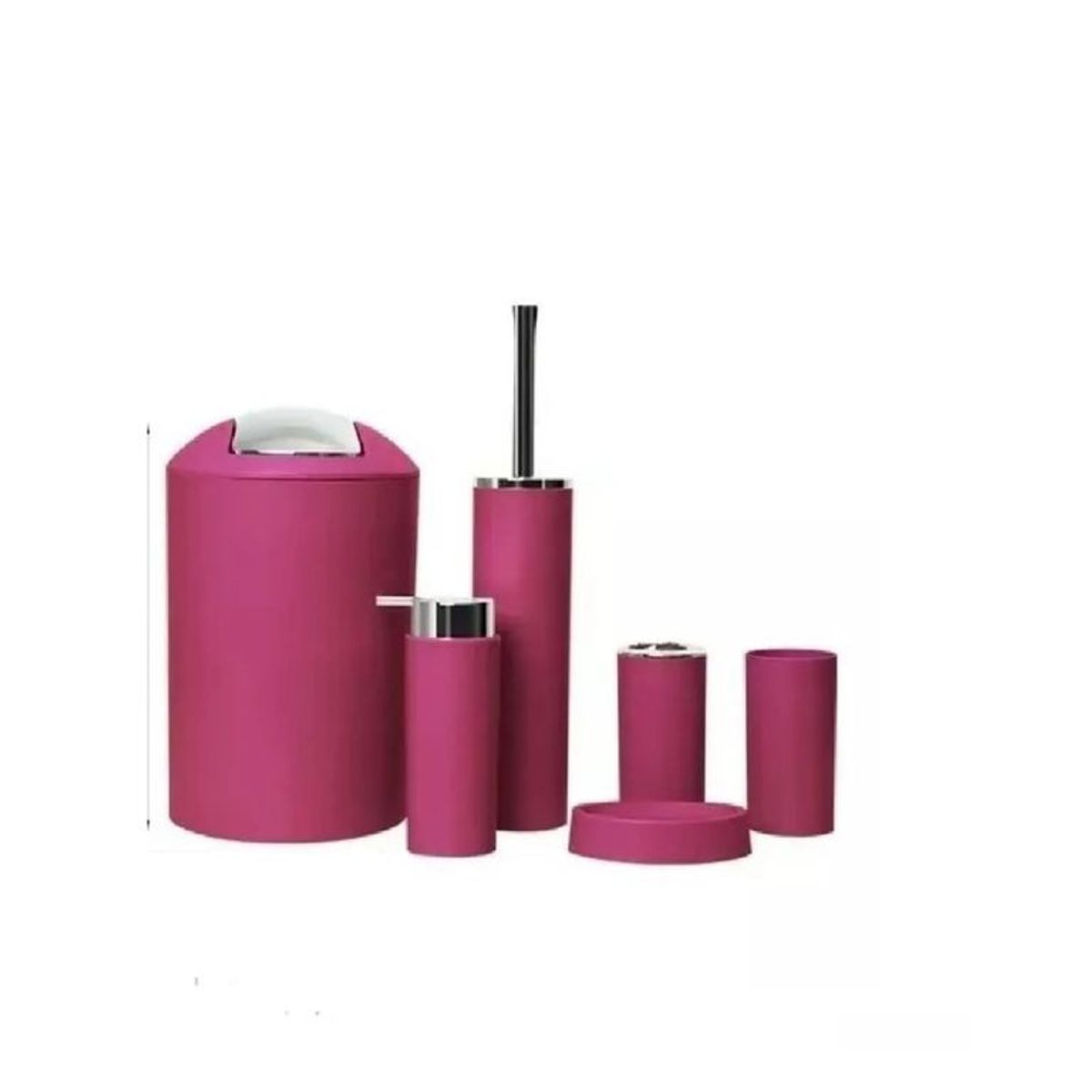 GENERICO - SET DE BAÑO COMBO ELEGANTE BURDEO 9 PIEZAS