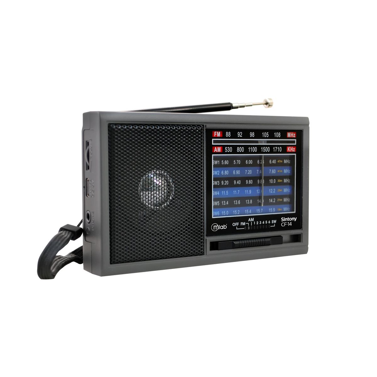 MLAB - RADIO PORTÁTIL MULTIBANDA SINTONY CF-14 1980´S FM/SW/USB-C 09477
