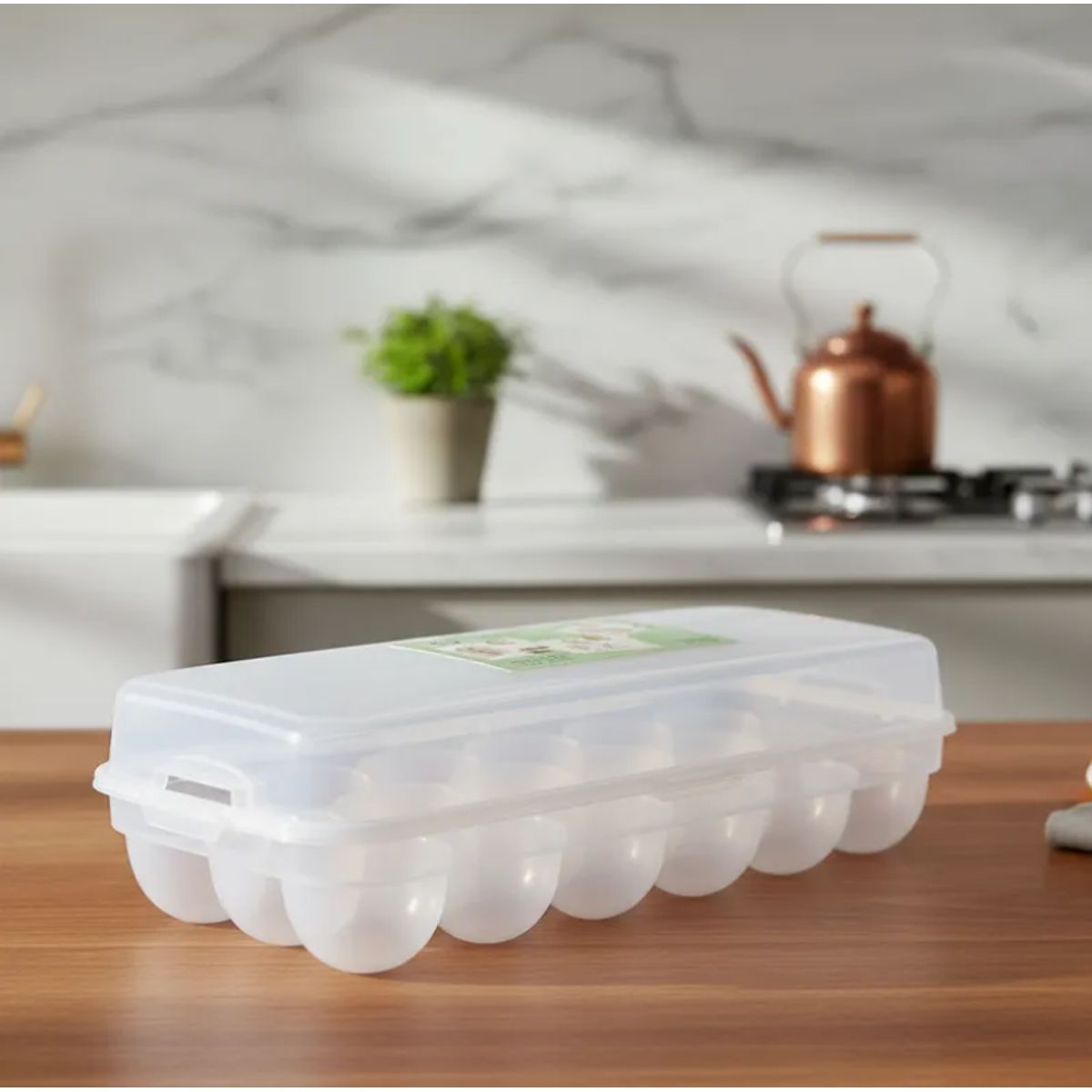 GENERICO - Set 4 Caja De Huevos Transparente