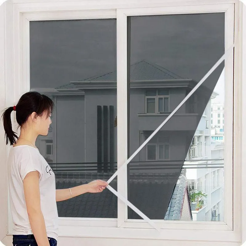 GENERICO - Malla Anti Mosquitos Para Ventanas 150x150 Cm Negro