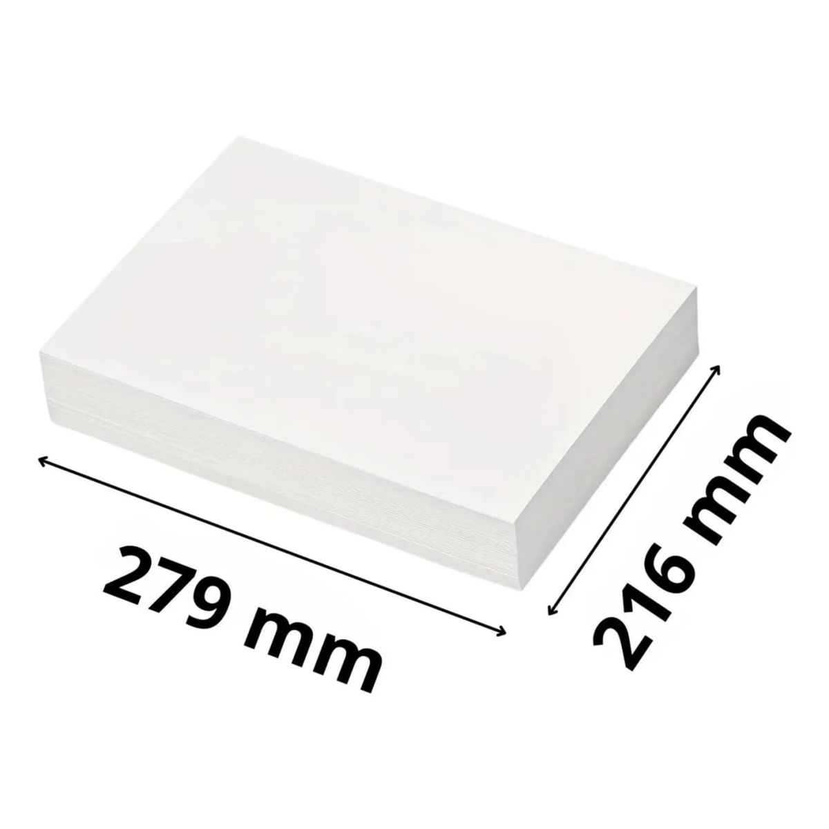 GENERICO - Opalina Lisa De 200 g Tamaño Carta 100 Unidades Blanco