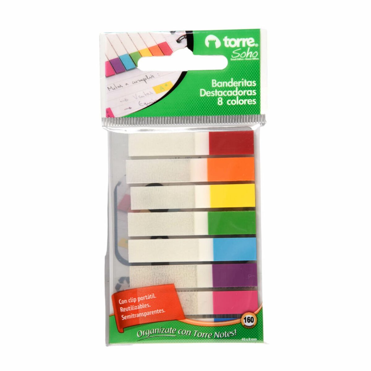 TORRE - Banderitas de Texto 8 Colores Torre 160Hj