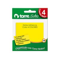 Notas Adhesivas Neón 4 Colores 140Hj