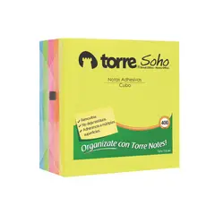 TORRE - Notas Adhesivas Neón 5 Colores 76x76cm 400Hj
