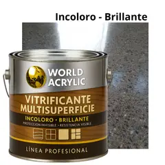WORLD ACRYLIC - VITRIFICANTE MULTISUPERFICIE INCOLORO BRILLANTE GALÓN