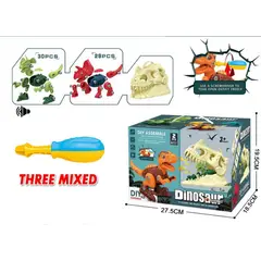 GENERICO - Juguete Didáctico 2 Dinosaurios Armables Juguete Niños