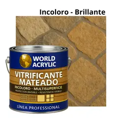 WORLD ACRYLIC - VITRIFICANTE MULTISUPERFICIE INCOLORO MATEADO GALÓN