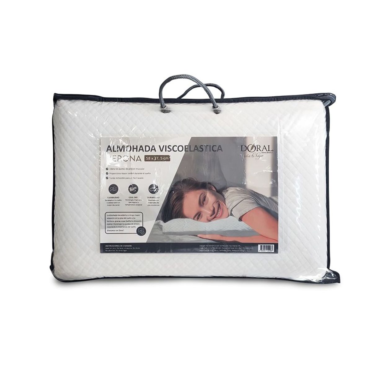 DORAL - Almohada Viscoelastica  Verona  Doral 58×375 cm